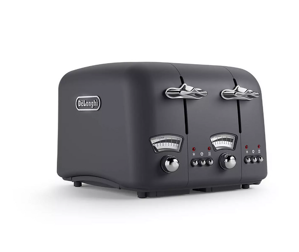 Delonghi Grey Argento 4 Slice Toaster- 614313