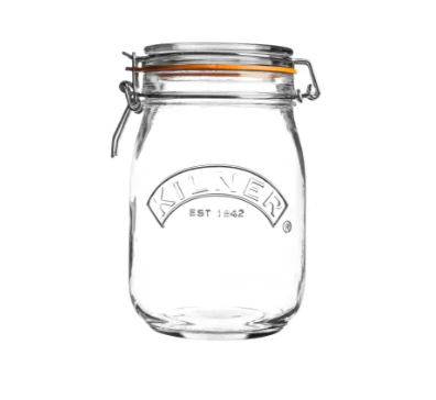 Kilner Clip Top Round Jar 1L - 64886