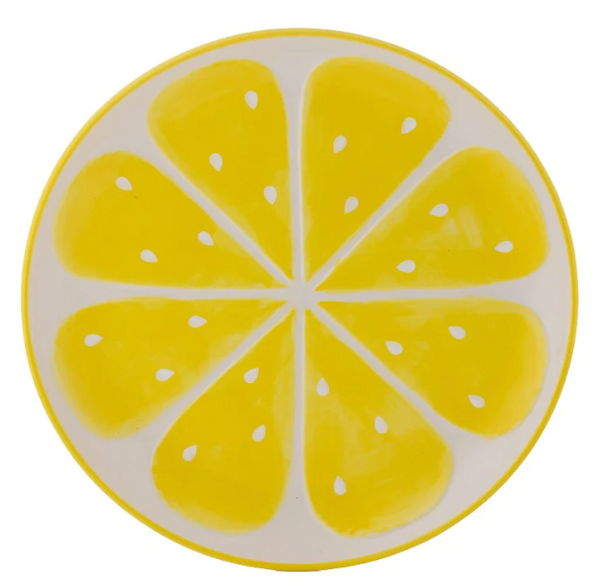 World Foods 28cm Lemon Round Platter Plate - 644870