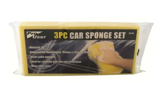 Pro User 3 Pack Jumbo Car Sponges - 6400431