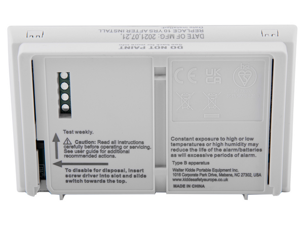 Kidde 10LLCO Carbon Monoxide Alarm Sealed Battery - 10 Year - 620220