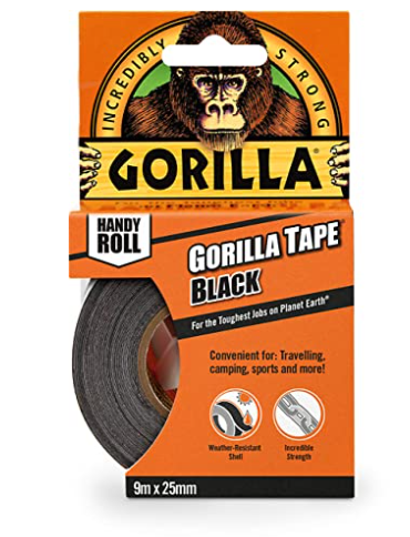 Gorilla Tape Black Handy Roll - 8000801