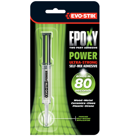 Evo-Stik Epoxy Power Syringe Ultra Strong Adhesive Glue 3G - 801034