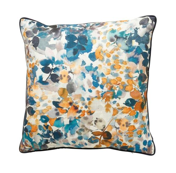 Scatter Boc Amber 43X43CM Blue/Ochre Cushion - 646311