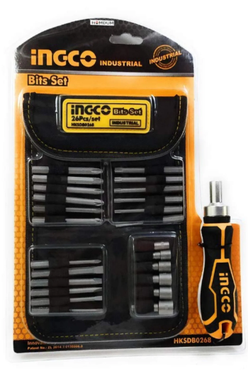 Ingco 26 Piece Screwdriver Bit Set - 5799471