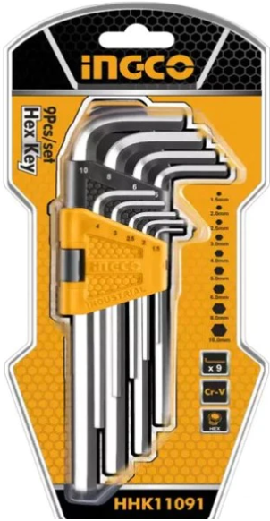 Ingco 9 Piece Hex Key Set - 5799489