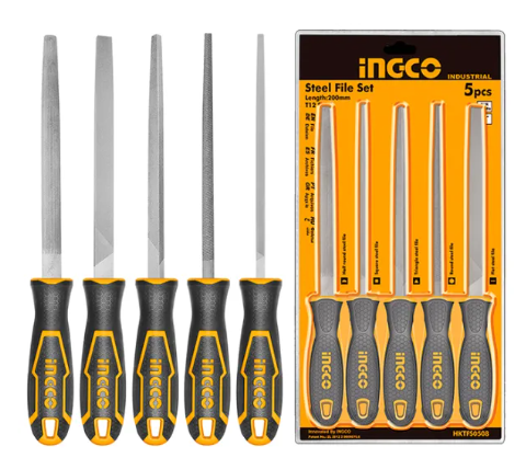 Ingco 5 Piece Industrial Steel File Set - 5712169