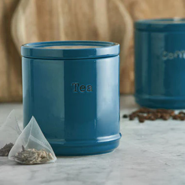 Ceramic Tea Coffee Sugar Canister Set Kitchen Storage Jar Amalfi