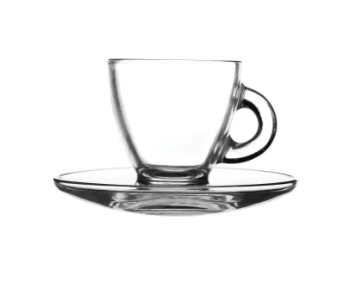 Ravenhead 2 Entertain Espresso Cups & Saucers 8cl - 61672