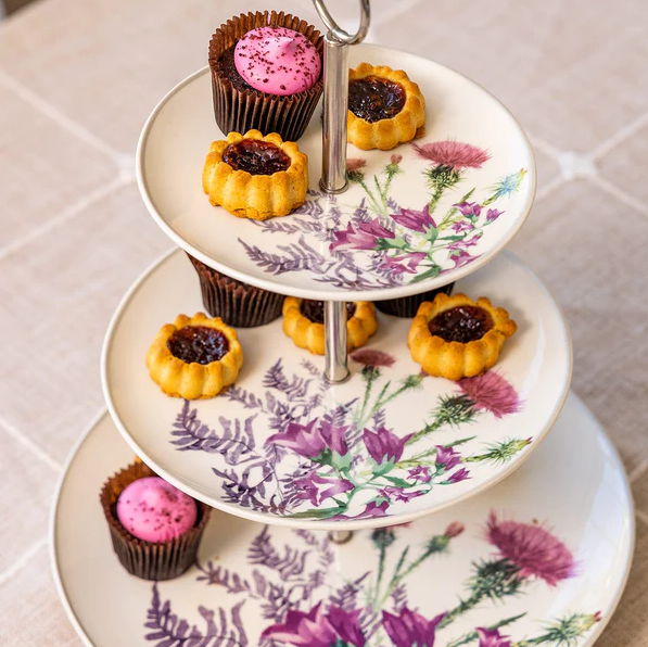 Newgrange Living White Thistle 3 Tier Cake Stand - 6477695