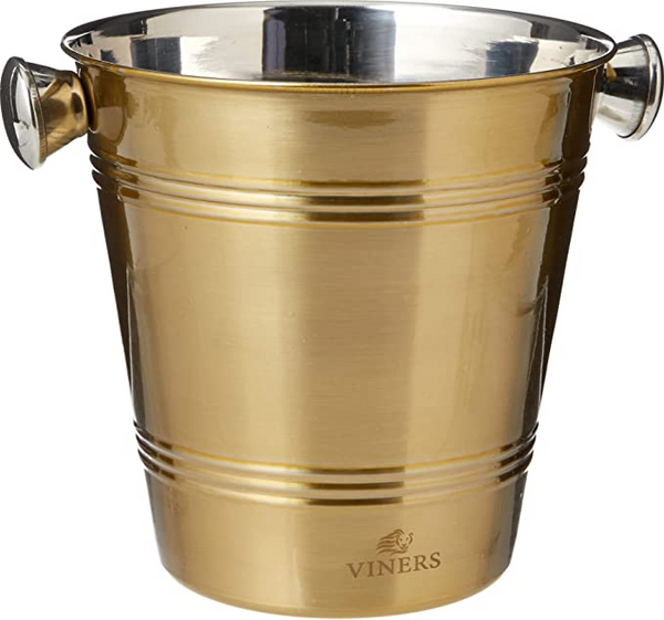 Viners Barware Single Wall 1L Gold Ice Bucket - 6488736