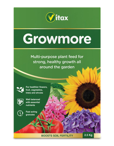 Vitax Growmore Multi-Purpose Plant Feed 2.5kg - 3971295