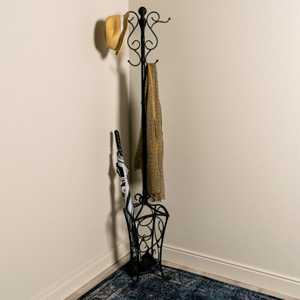 Rio Hat & Coat Stand Black