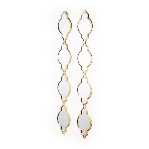 Gatsby Set of Two Mirror Slim Gold