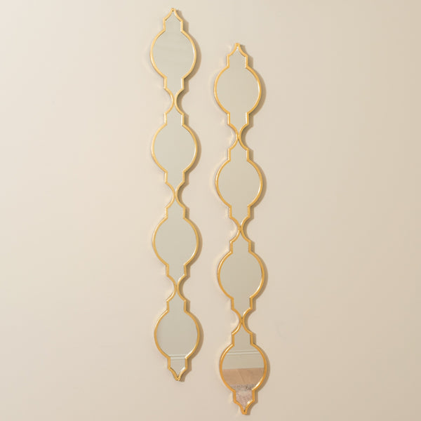 Gatsby Set of Two Mirror Slim Gold