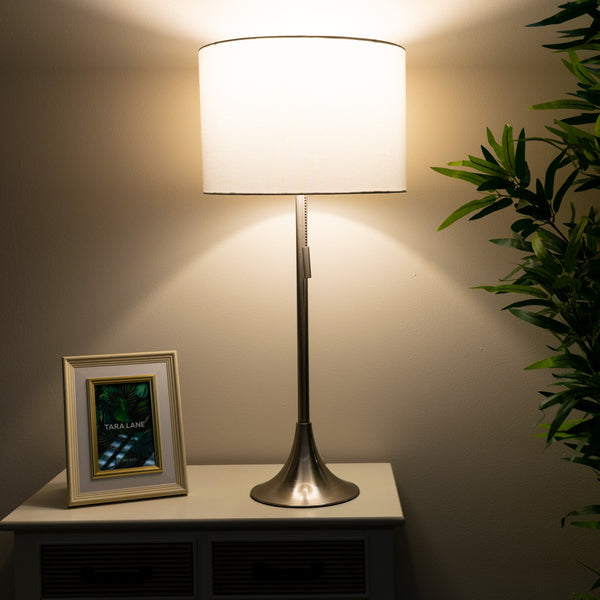 Zaria Table Lamp White 68cm