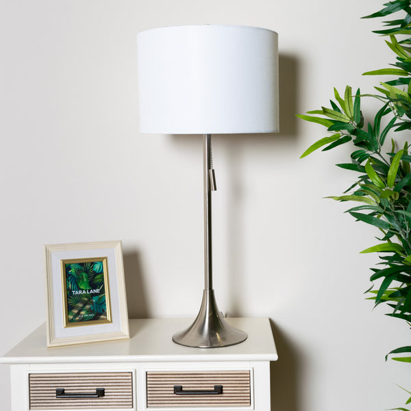 Zaria Table Lamp White 68cm