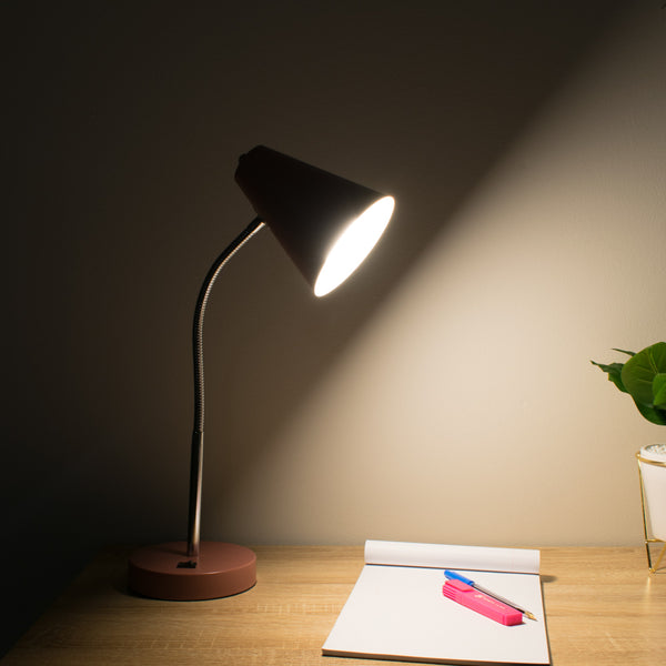 Desk Lamp With Usb Charger Coral Pink