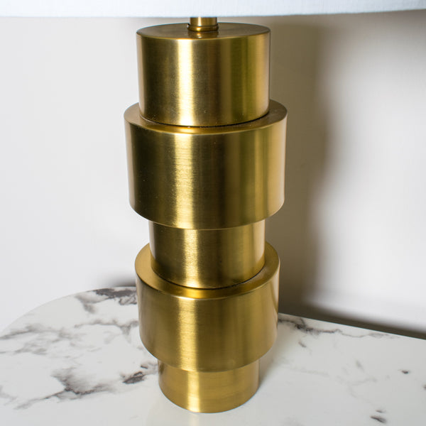 Jean Cylinder Table Lamp Gold