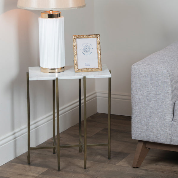 Naomi Accent Table Marble Top