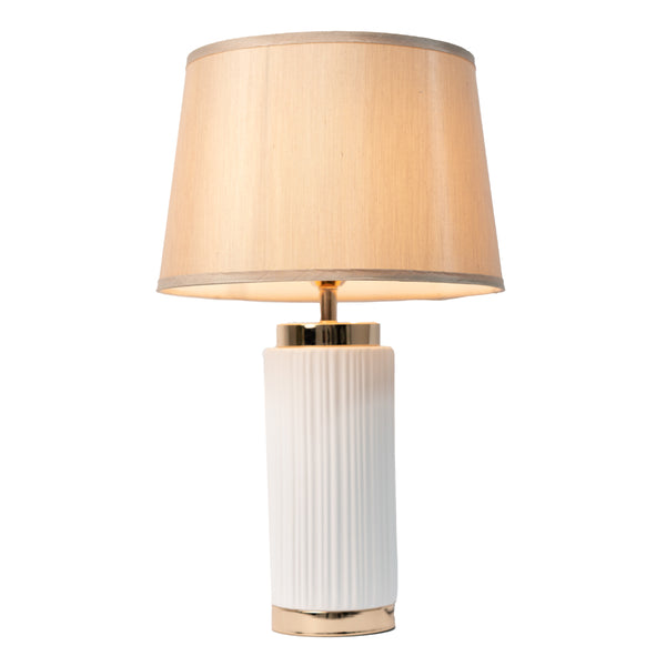 Lacey Table Lamp White/Gold