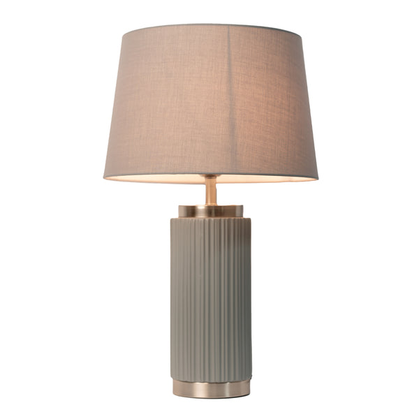 Lacey Table Lamp Grey/Silver