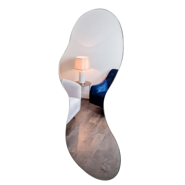 FRAMELESS DROPLET MIRROR 159 X 60CM