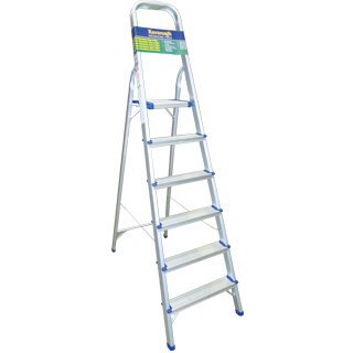 Homevalue 6 Tread Aluminium  Step Ladder - 730003
