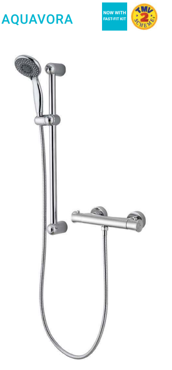 Niko Aquavora Thermostatic Bar Shower Valve Set - 351233