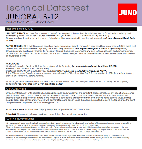 JUNO B12 Anti-Mould Semi Matt 750ml - 75317