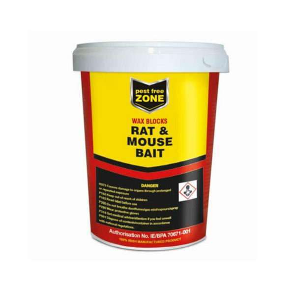 Pest Free Zone PFZ 300g Bait Blocks Rat & Mouse - 640002