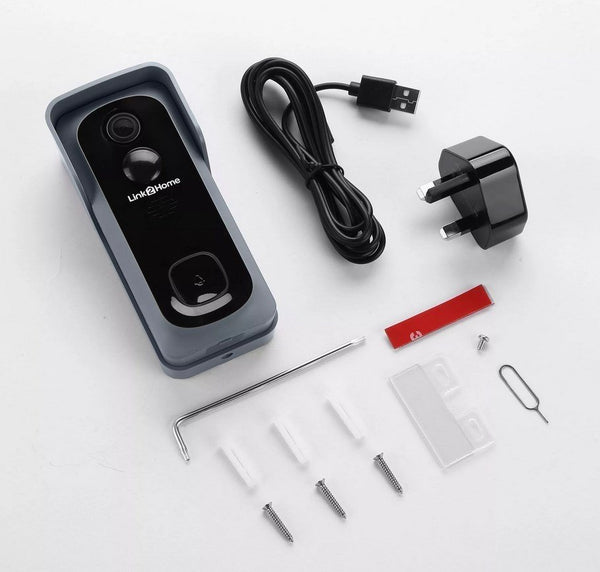 Link2Home  Outdoor Battery Powered WIFI Doorbell Camera - 62470