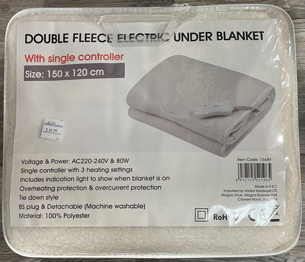 Double Fleece Electric Under Blanket - 64178