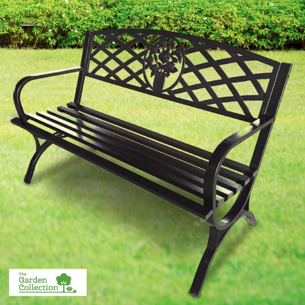 Homevalue Metal Floral Bench - 391467