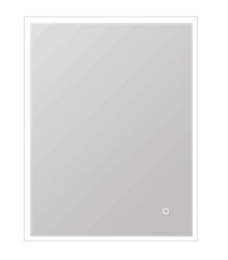 Sorrento Demist Black Lit Mirror 80x60cm - 35178
