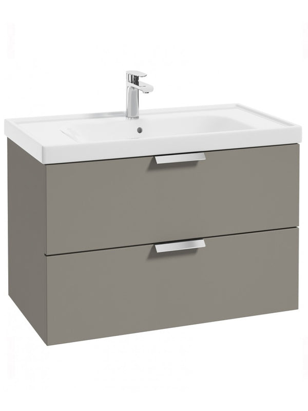 Stockholm Khaki Matt 800mm Wall Hung Vanity Unit - 350997